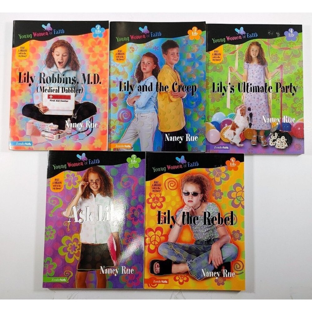 THE LILY SERIES Nancy Rue 6 Paperback Books Zonderkidz Young Women Of  Faith 2-6